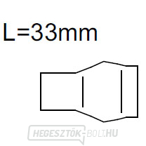 5. számú kerámia fúvóka 8,0x33 mm (42,0300,0821)