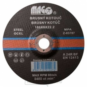 Csiszolókorong fémhez 180x6x22,2mm Csiszolókorong fémhez 180x6x22,2mm gallery main image