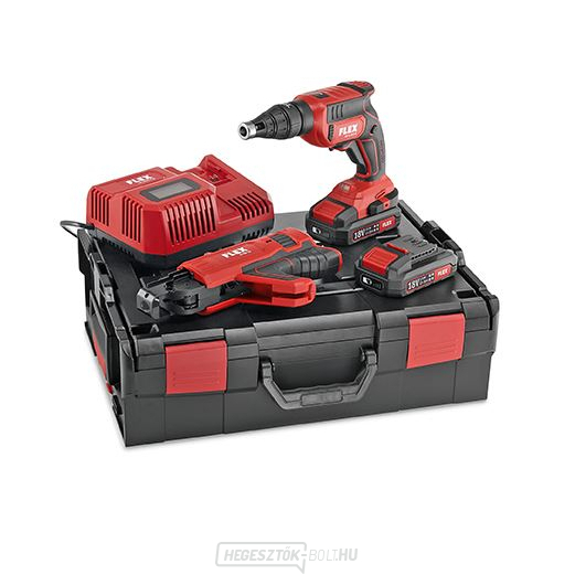 Flex akkus csavarhúzó 18,0 V, csavarhúzó tálcával DW 45 18,0-EC M/2,5 készlettel