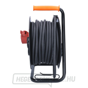 Solight hosszabbító kábel dobon, 3 aljzat, 400V 230V, 25m gumikábel 3x1,5mm2, IP44 Előnézet 