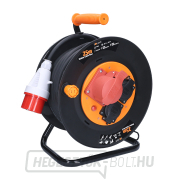 Solight hosszabbító kábel dobon, 3 aljzat, 400V 230V, 25m gumikábel 3x1,5mm2, IP44 Solight hosszabbító kábel dobon, 3 aljzat, 400V 230V, 25m gumikábel 3x1,5mm2, IP44 gallery main image