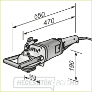 Flex 1600 W-os nedves kőpolírozó 130 mm-es osztó transzformátorhoz csatlakozó dugóval LW 1202 N Előnézet 