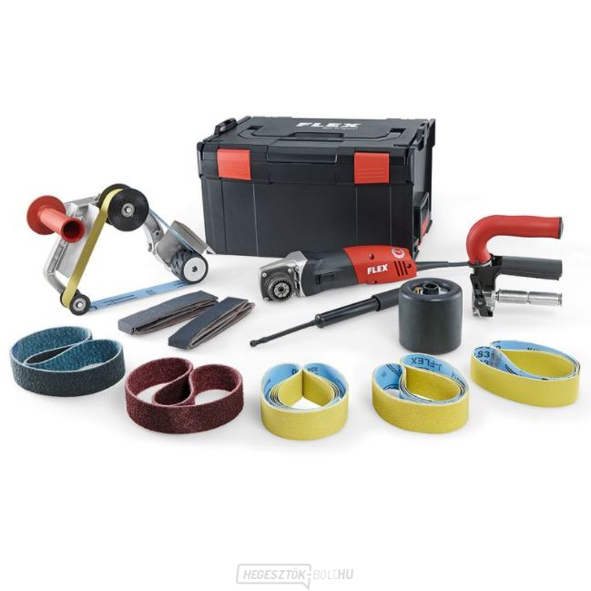 Flex Satin finisher és szalagcsiszoló csőcsiszoláshoz TRINOXFLEX szettben BSE 14-3 INOX szett