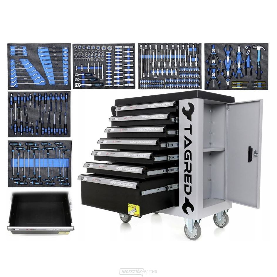 Műhelykocsi felszerelés 243 alkatrész TA 212