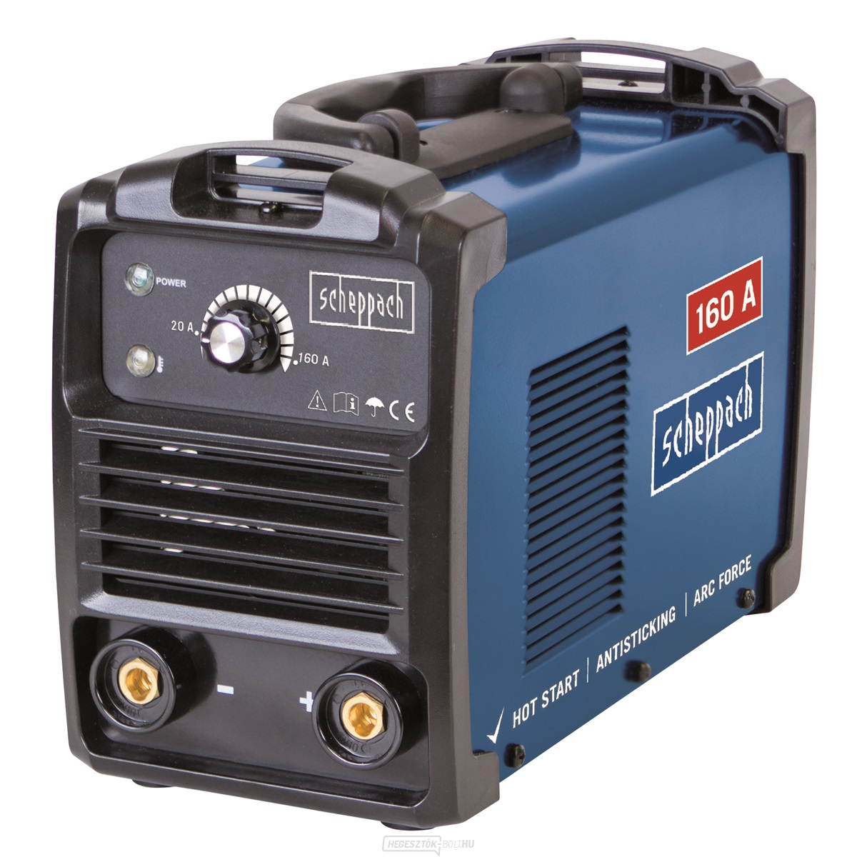 Scheppach WSE1100 hegesztő inverter 160 A tartozékokkal