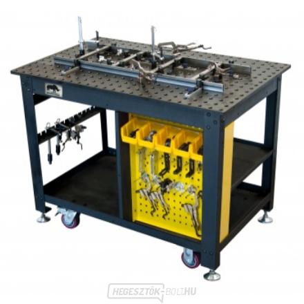 Hegesztőasztal TD Rhino Cart 1200x750x910 mm 66 db-os hegesztőasztallal