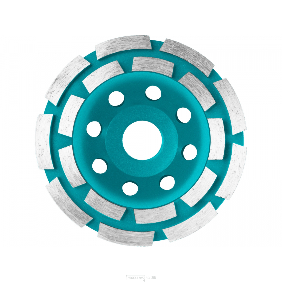 Gyémánt csiszolótárcsa kétsoros, 115mm, 115x22,2mm, 18 gyémántszegmens, max.13200 rpm