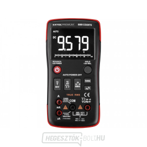 Digitális multiméter, invertált kijelző, True RMS, automatikus tartományválasztás Digitális multiméter, invertált kijelző, True RMS, automatikus tartományválasztás gallery main image