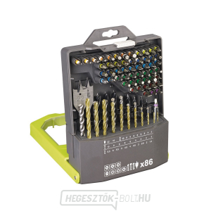 Ryobi RAK86MiXC fúró és csavarhúzó bit készlet 86db Ryobi RAK86MiXC fúró és csavarhúzó bit készlet 86db