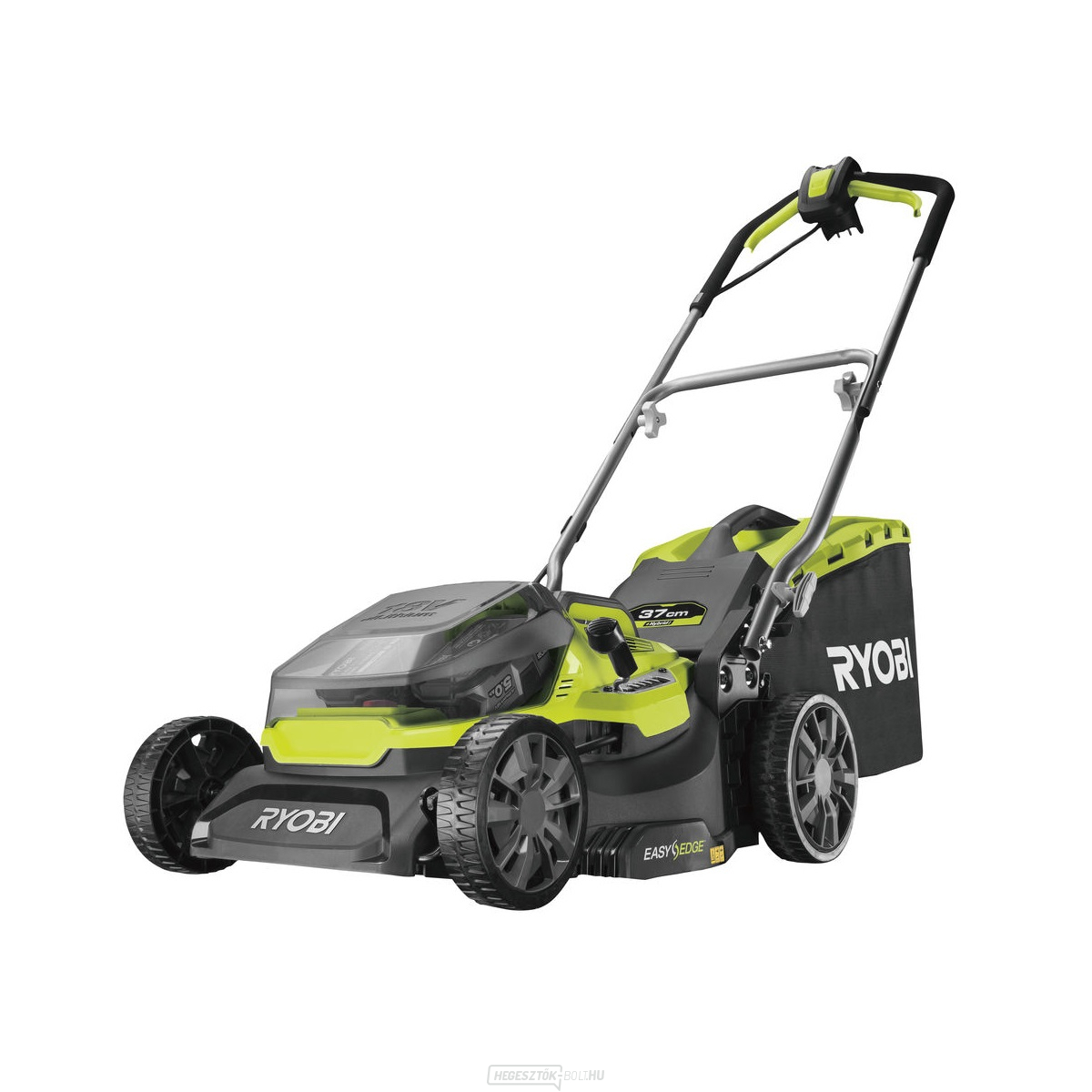 Ryobi RY18LMH37A-250 cku 18 V-os hibrid fűnyíró 37 cm 2x 5Ah akkumulátor töltő ONE 