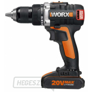 Akkus fúrócsavarhúzó WORX Orange WX175 - Li-Ion 20V 2*2.0 Ah, 1 óra Előnézet 