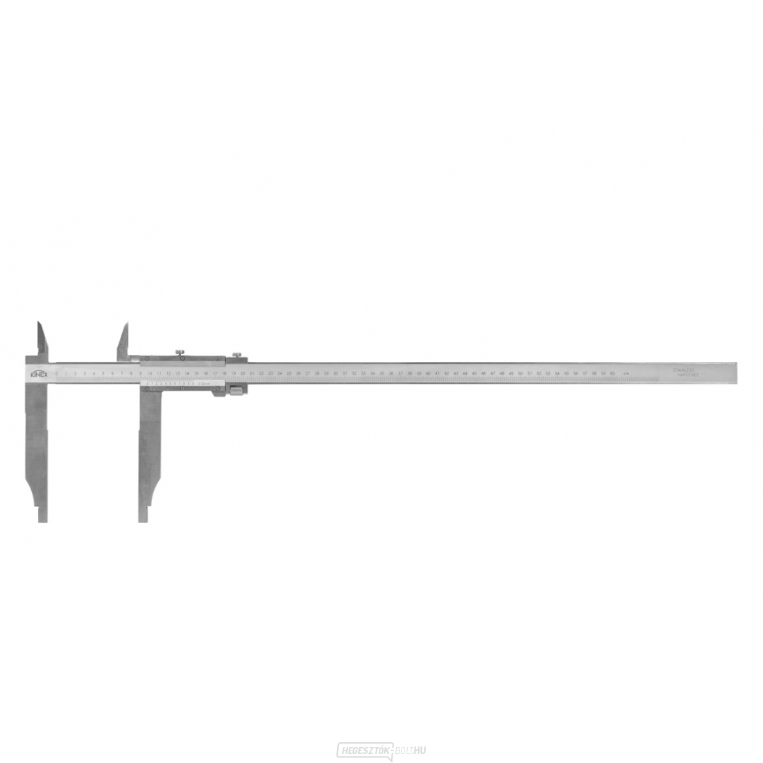 Féknyereg finombeállítással KINEX 1500 mm, 200 mm, 0,05 mm, felső késekkel, ČSN 25 1231, DIN 862