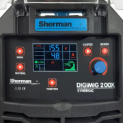 Sherman DIGIMIG 200X Synergic + Fáklya + Kábelek + Szűkítő szelep + Motorháztető + Spray + Drót + Kosár + Teljes CO2 palack Előnézet 