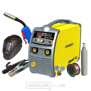 KOWAX GeniMig 220 + zseblámpa + kábelek + szelep + burkolat + vezeték + teljes CO2 palack