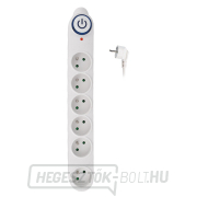 Solight túlfeszültségvédő, 150J, 6 aljzat, 1,5m, fehér Solight túlfeszültségvédő, 150J, 6 aljzat, 1,5m, fehér gallery main image