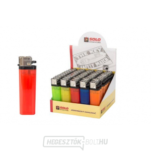 SOLO - eldobható tűzköves öngyújtó, 50 darabos csomagban SOLO - eldobható tűzköves öngyújtó, 50 darabos csomagban gallery main image