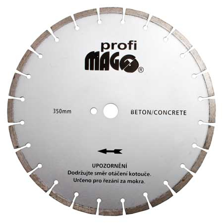 Gyémánttárcsa szegm. MAGG Profi 300x3,2/10x25,4 mm betonhoz
