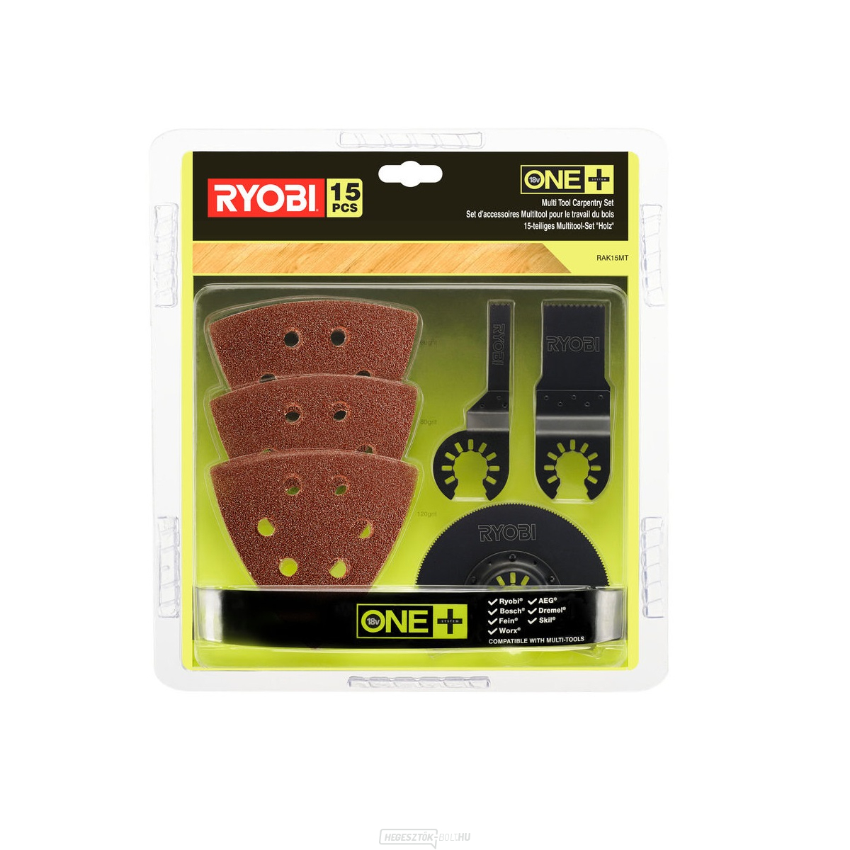 Ryobi RAK15MT 15 darabos multifunkciós szerszám tartozékkészlet
