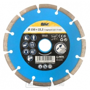 Gyémánt szegmenstárcsa 150x22,2mm  Gyémánt szegmenstárcsa 150x22,2mm  gallery main image