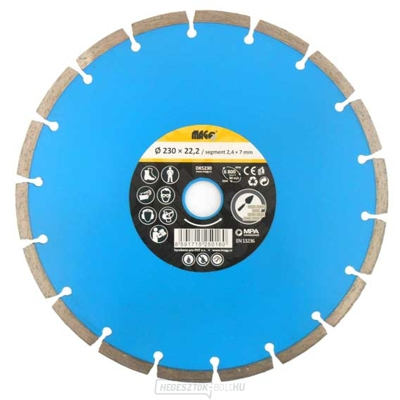 Szegmentált gyémánttárcsa 230x22,2mm  Szegmentált gyémánttárcsa 230x22,2mm  gallery main image