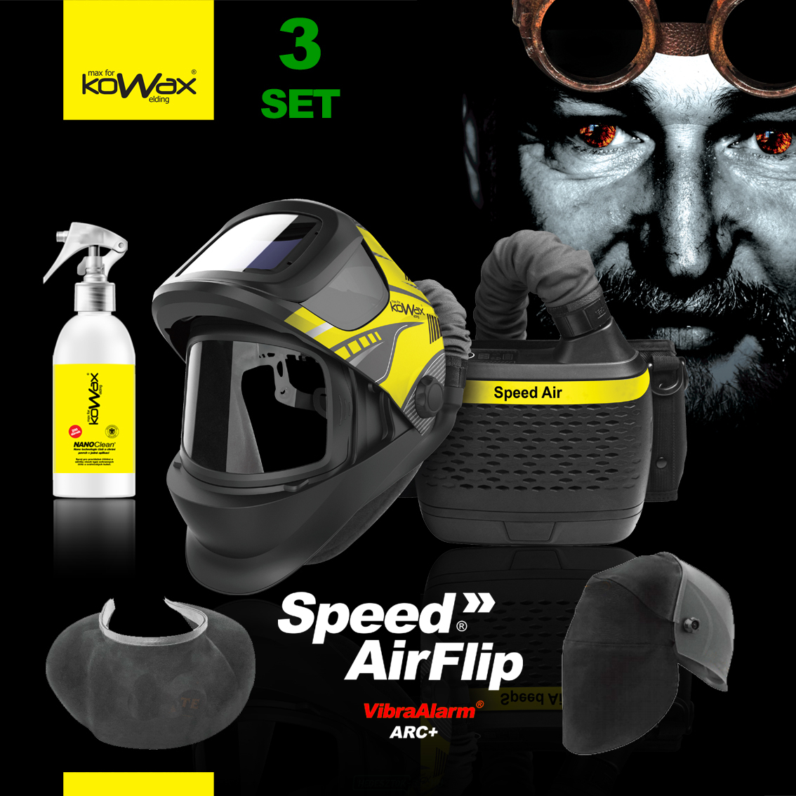 KOWAX Filter szellőztető egység Speed Air FLIP SET3