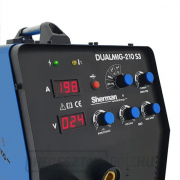 SHERMAN FÉLAUTOMATIKUS HEGESZTŐGÉP DUALMIG 210 S3 + PISZTÓ + KÁBEL + BURKOLAT + SZELEP + VEZETÉK + SPRAY + CO2-palack Előnézet 