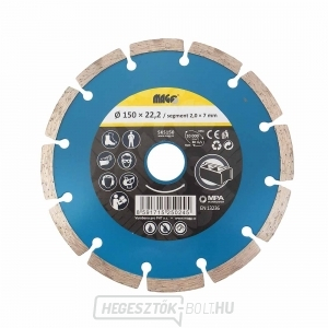 Szuper gyémánt szegmens tárcsa 150x22,2mm 