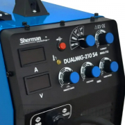 Sherman DualMIG 210 S4 + zseblámpa + kábelek + burkolat + szelep + huzal + spray + kocsi + CO2 palack Előnézet 