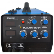 Sherman DualMIG 210 S4 + zseblámpa + kábelek + burkolat + szelep + huzal + spray + kocsi + CO2 palack Előnézet 