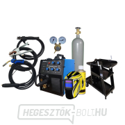 Sherman DualMIG 210 S4 + Pisztoly + kábelek + sisak + szelep + vezeték + szórófej + kocsi + teli CO2 palack Sherman DualMIG 210 S4 + Pisztoly + kábelek + sisak + szelep + vezeték + szórófej + kocsi + teli CO2 palack gallery main image