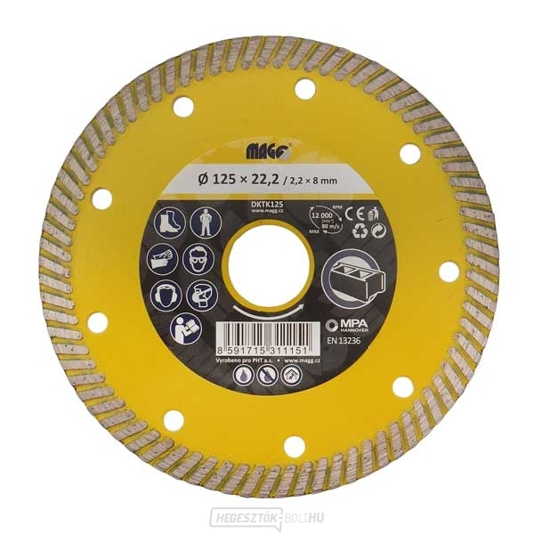 TURBO SPEED 125x22,2mm gyémántkerék 