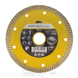 TURBO SPEED 125x22,2mm gyémántkerék  TURBO SPEED 125x22,2mm gyémántkerék  gallery main image