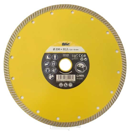 TURBO SPEED gyémántkerék 230x22,2mm