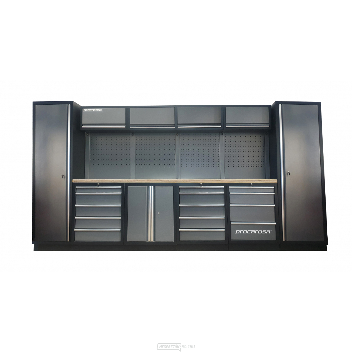 Procarosa PROFESSIONAL L-6 műhelybútor szett Munkalap: fa, Súly: 379,2 kg