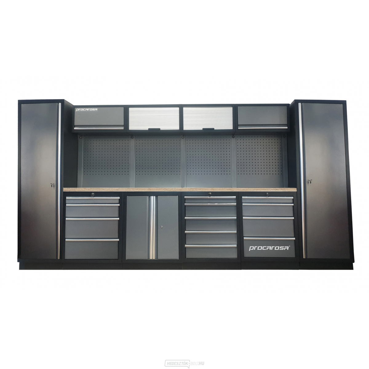 Procarosa PROFESSIONAL L-4 műhelybútor szett Munkalap: fa, Súly: 371,7 kg