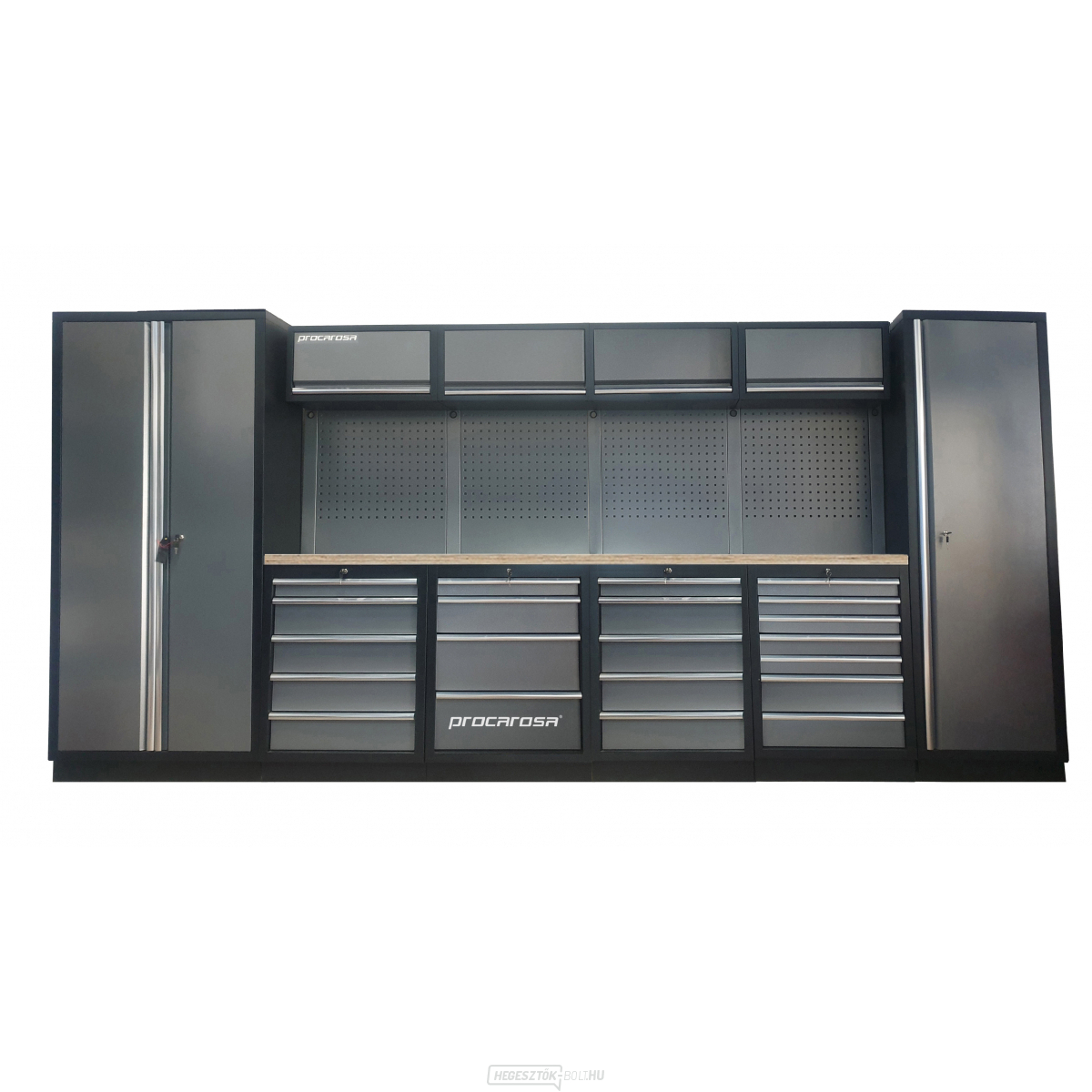 PROCAROSA PROFESSIONAL XL-8 MUNKÁSBÚTOR ÖSSZESÍTÉSE Munkalap: fa, Súly: 426,6 kg