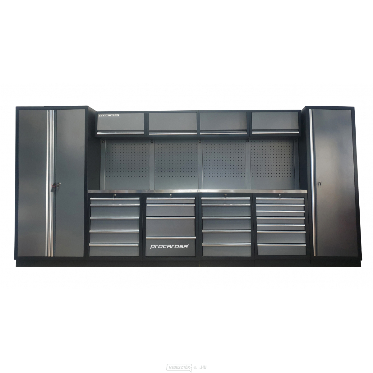 PROCAROSA PROFESSIONAL XL-8 MUNKÁSBÚTOR ÖSSZETÉTEL Munkalap: rozsdamentes acél, Súly: 442, 6 kg