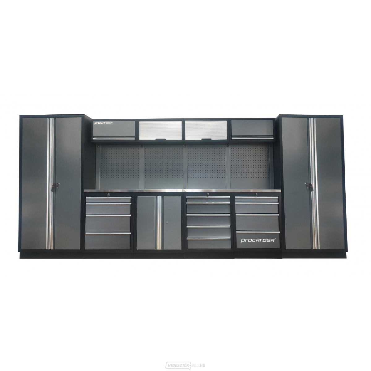 PROCAROSA PROFESSIONAL XXL-4 MUNKÁSBÚTOR ÖSSZETÉTEL Munkalap: rozsdamentes acél, Súly: 432,7 kg