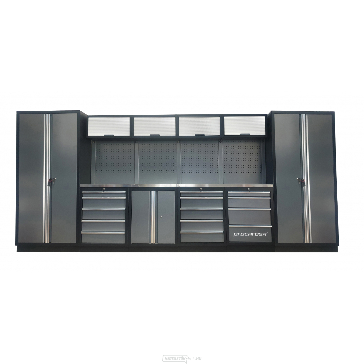 PROCAROSA PROFESSIONAL XXL-5 MUNKÁSBÚTOR ÖSSZETÉTEL Munkalap: rozsdamentes acél, Súly: 433,8 kg