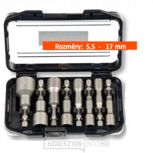 1/4-es dugókulcs-készlet 8 db. 1/4-es dugókulcs-készlet 8 db. gallery main image