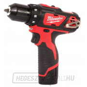 MILWAUKEE Akkumulátoros szubkompakt csavarhúzó M12 BDD-202C gallery main image