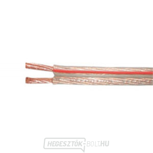 Dupla vezeték árnyékolatlan 2x1,5mm átlátszó