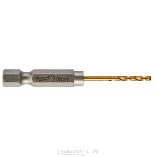 Milwaukee titán fém fúrószárak Shockwave HSS-G TiN Red Hex 2 mm - 2db