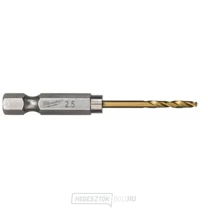 Milwaukee titán fém fúrófejek Shockwave HSS-G TiN Red Hex 2,5 mm - 2db