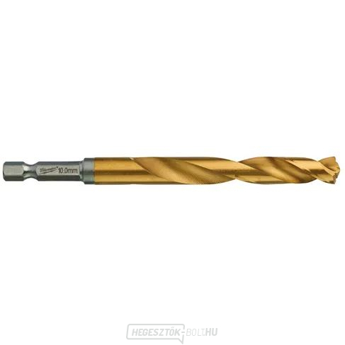 Milwaukee Titán fémfúró Shockwave HSS-G TiN Red Hex 10 mm - 1db