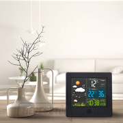 Solight meteorológiai állomás, színes LCD, hőmérséklet, páratartalom, RCC, fekete színű Előnézet 