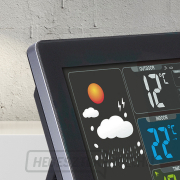 Solight meteorológiai állomás, színes LCD, hőmérséklet, páratartalom, RCC, fekete színű Előnézet 