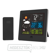 Solight meteorológiai állomás, színes LCD, hőmérséklet, páratartalom, RCC, fekete színű Előnézet 
