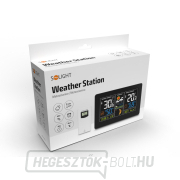 Solight meteorológiai állomás, extra nagy színes LCD kijelző, hőmérséklet, páratartalom, nyomás, RCC, USb töltés, fekete színű náhled
