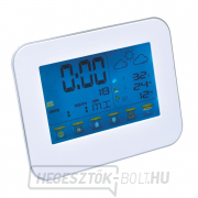 Solight időjárás-állomás, nagyméretű színes LCD kijelző, beltéri/kültéri hőmérséklet, páratartalom, fehér színű náhled